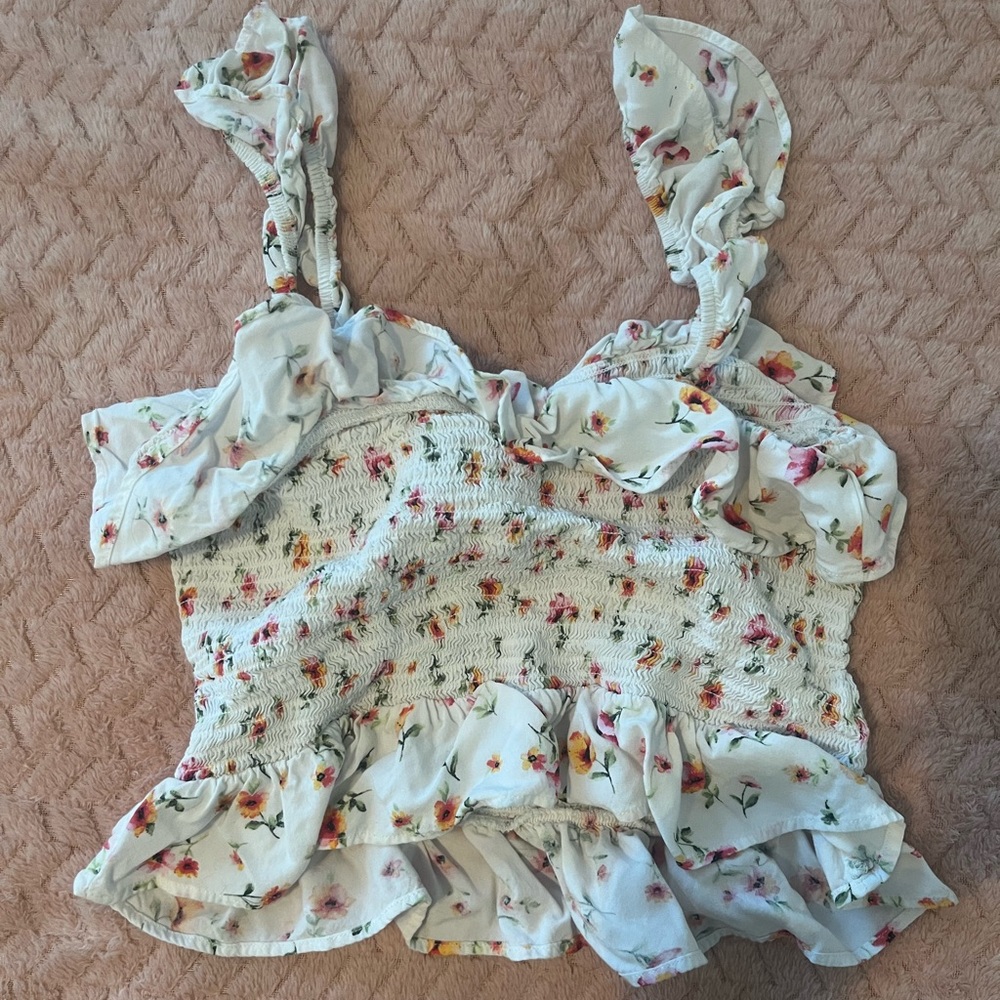 Forever 21 Floral Tube Top